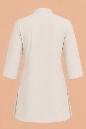 KANSO Short Kurta | Supercombed Cotton & European Flax Linen