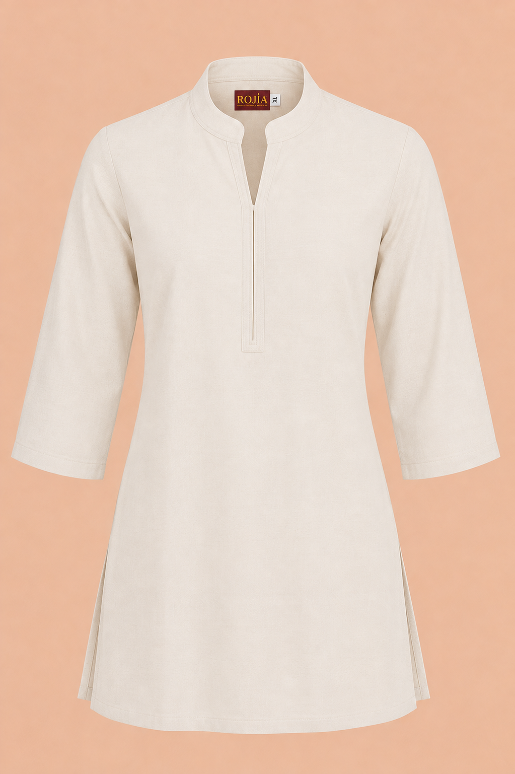 KANSO Short Kurta | Supercombed Cotton & European Flax Linen