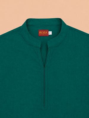 KANSO Short Kurta | Supercombed Cotton & European Flax Linen