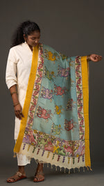 KALAMKARI | Collector's edition Deer Garden Shawl-Handcrafted