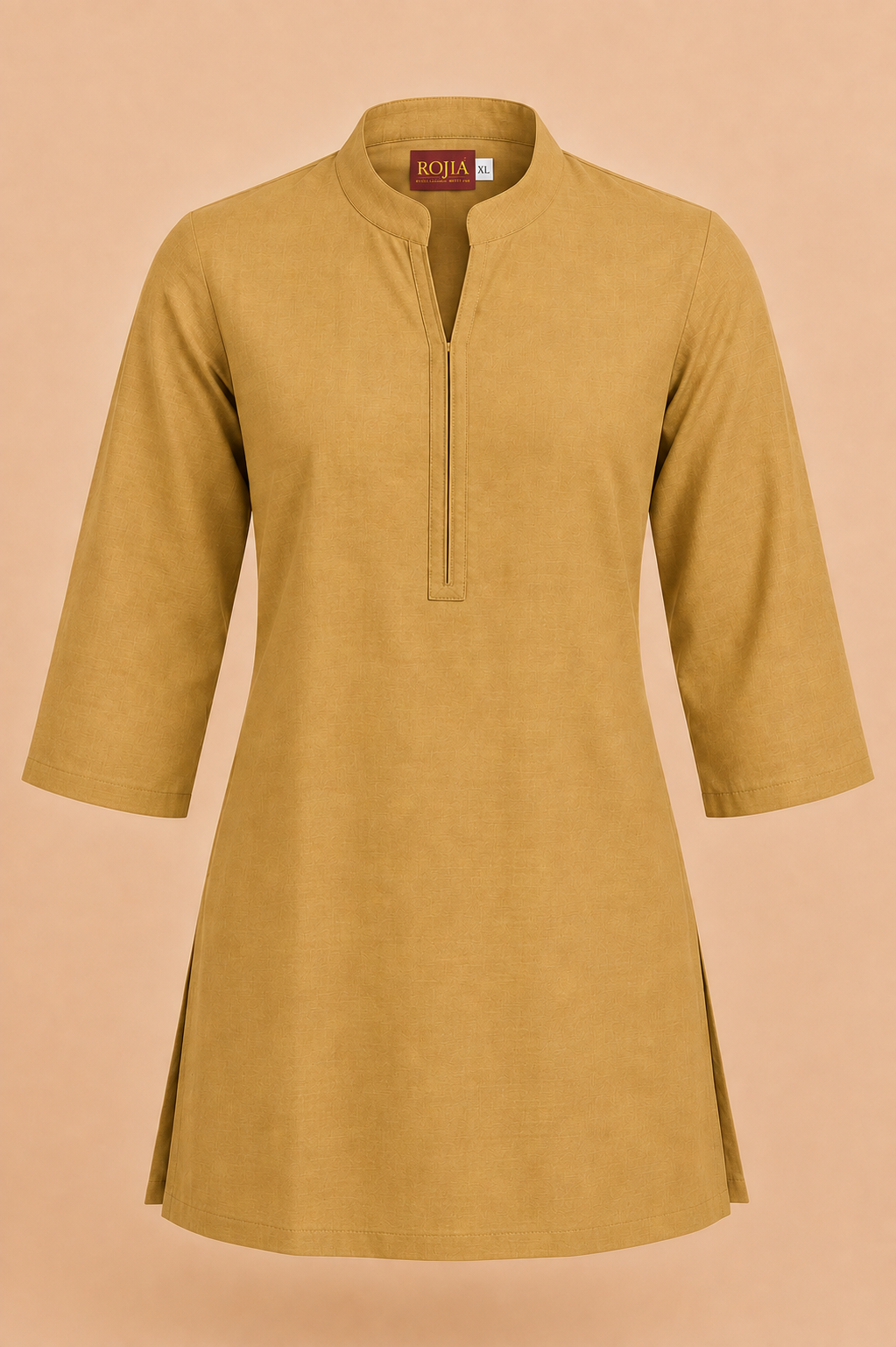 KANSO Short Kurta | Supercombed Cotton & European Flax Linen